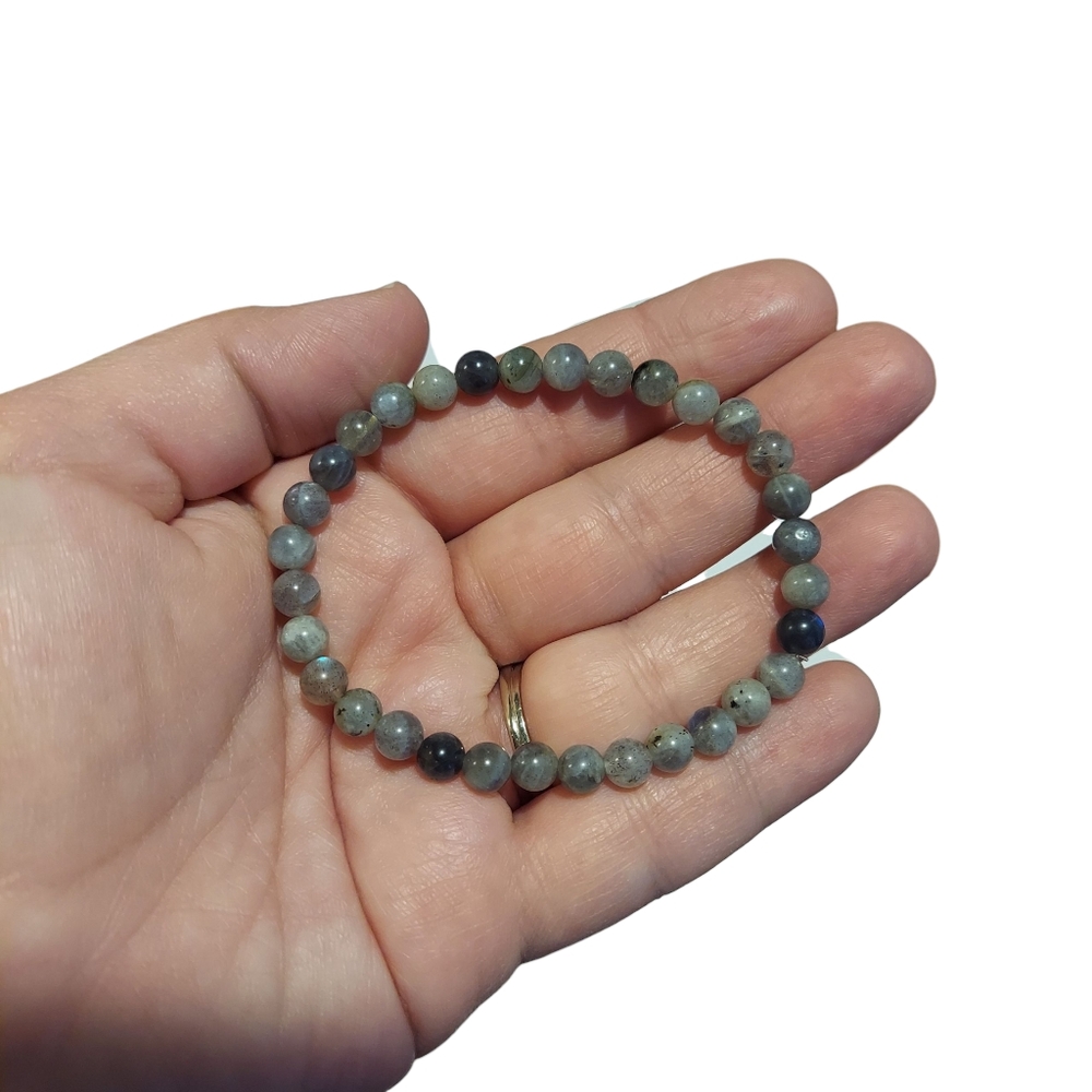 Labradorite Beaded Bracelet 6mm